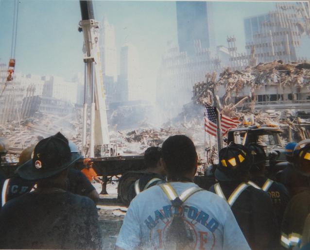 On 911 The Hartford Fire Department helped at Ground Zero